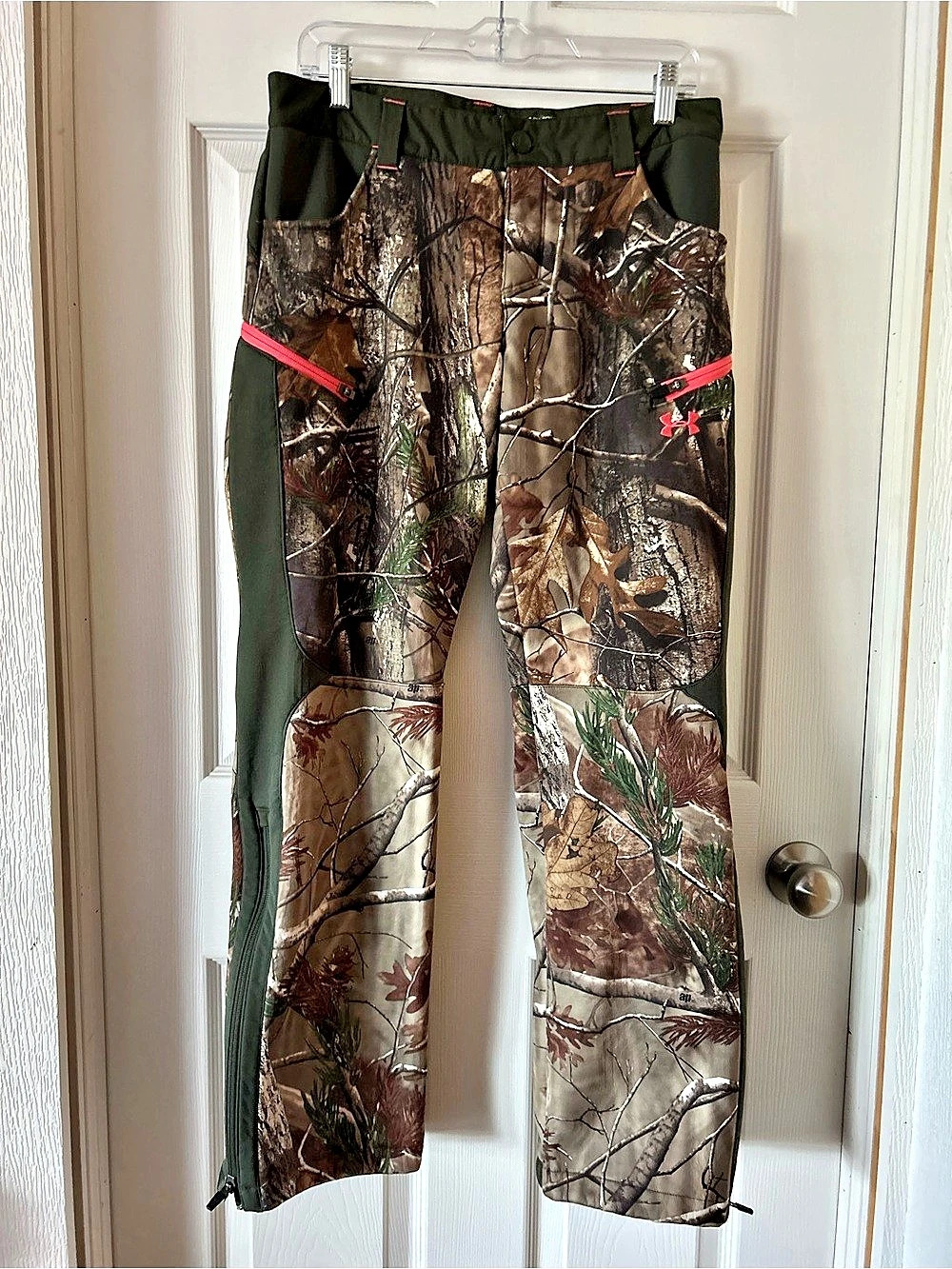 Under Armour Storm ColdGear Infrared Camo Straight Leg Pants Brown & Green Size